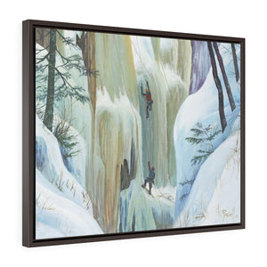 Icy Gorge Framed Premium Gallery Wrap Canvas